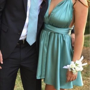 Akira Teal Multi-Style Wrap Dress